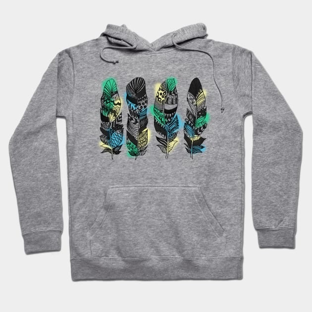 Never too many Feathers Hoodie by lannie